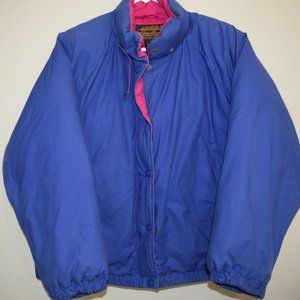 Eddie Bauer Vintage Black Label Blue Goose Down SKI Puffer Coat Jacket Men M B62